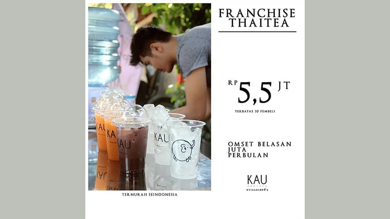 harga franchise kau thai tea